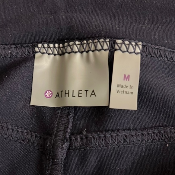 Athleta Blue Barrel Leg Pants, Sz. M - Picture 2 of 7